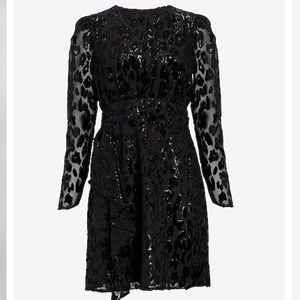 Express Leopard Velvet Dress